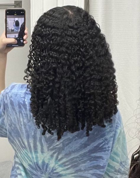 Black Hair Care Aesthetic, Black Natural Curly Hair, Jet Black Curly Hair, Curly 3c Hair, 3b 3c Curly Hair, Curly Hair 3c, 3b Natural Hair, 3c Curly Hair, Healthy Curly Hair