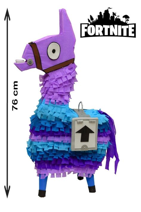 Lama pinata Fortnite Lama Pinata, Fortnite Llama Pinata, Fortnite Pinata, Fortnite Lama, Treasure Chest Craft, Christmas Party Games For Groups, Fortnite Llama, Firefighter Party, Fortnite Party