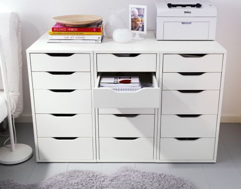 IKEA Fan favorite: ALEX drawer unit. This little drawer unit is great for organizing any room of your home! Ikea Fans, Ikea Crafts, Ikea Alex Drawers, Building Details, Ikea Inspiration, Alex Drawer, Bedroom Cupboards, Ikea Alex, Ikea Design