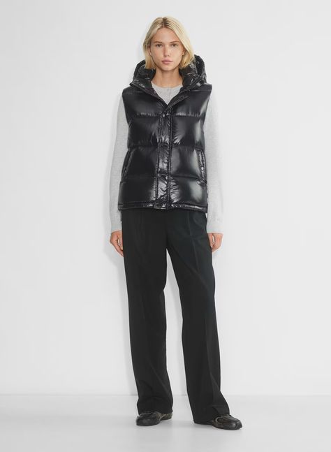 THE SUPER PUFF™ VEST - Hi-Gloss French taffeta goose down puffer vest Superpuff Vest, Super Puff Aritzia, Aritzia Puffer, Super Puff Vest, Aritzia Super Puff, Puffer Jackets For Women, The Super Puff, Super Puff, Denim Vans