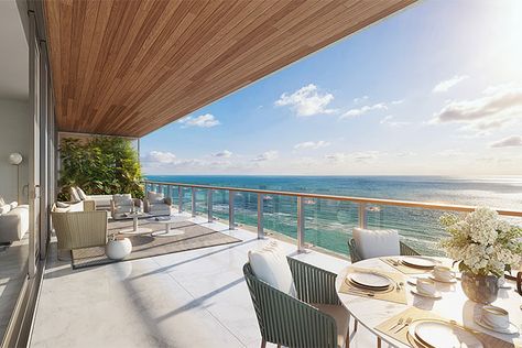 Miami Beach Condo, Miami Condo, Miami Real Estate, Oceanfront Condo, New Condo, Luxury Condo, Balcony Design, Beach Condo, Condos For Sale