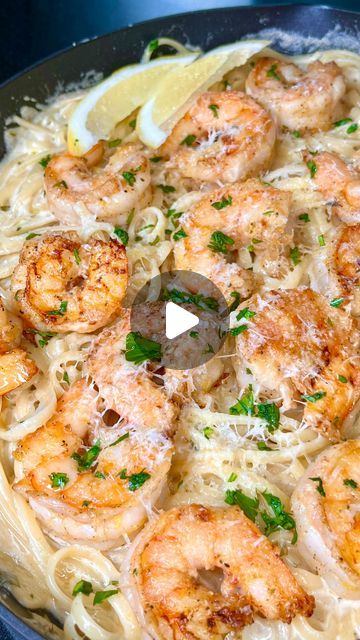 Rey | kingcooks on Instagram: "Creamy Shrimp Scampi | kingcooks  Delightfully succulent jumbo shrimp, covered in a velvety garlic white wine sauce mingled with perfectly cooked pasta. Perfect for a cozy night in. Comment “RECIPE” to add this one to your collection!  #shrimpscampi #creamypasta #shrimpasta #feastonthese   How do you like your shrimp?" White Wine Shrimp Scampi, White Wine Vinegar Pasta Sauce, Shrimp Recipe Videos, White Wine Shrimp Pasta, Shrimp Pasta Recipes Creamy, Garlic Shrimp Pasta Recipes, Creamy Shrimp Scampi, Garlic White Wine Sauce, Pasta Garlic