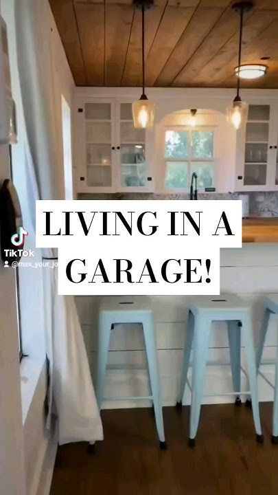 WOULD YOU LIVE IN A GARAGE? ( GARAGE CONVERSION ) #hometour #homedesign #garage Garage Renovation Living Spaces Studio Apartments, Small Attached Garage, In Law Garage Suite, Garage Apartment Decor, House With Garage Door In Living Room, In Law Suite Addition Garage Conversions, Garage To Guest House Conversion, Converting A Garage Into An Apartment, 2 Car Garage Conversion Granny Flat