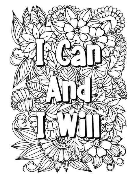 5 Motivational Quotes Coloring Pages - Etsy Coloring pages for kids #coloringpagesforkids Coloring page for kids #coloringpageforkids Kids coloring page #kidscoloringpage 14.686 Quotes Coloring Pages, Free Adult Coloring Printables, Coloring Pages Adult, Family Coloring Pages, Adult Coloring Books Printables, Adult Colouring Printables, Swear Word Coloring Book, Abstract Coloring Pages, Coloring Journal