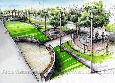 Croquis Architecture, Landscape Architecture Plan, Landscape Design Drawings, Landscape Architecture Drawing, Landscape Sketch, Landscape Plan, Landscape Architecture Design, Landscape Designs, Have Inspiration