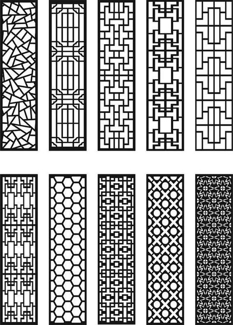 Jaali Design, Grill Door Design, Chinese Pattern, Motif Art Deco, Cnc Engraving, Free Vector Files, Window Grill Design, Geometric Design Art, Cnc Design