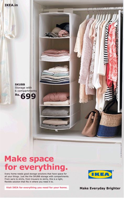 Ikea Ads Creative, Ikea India, Ikea Ad, India Hyderabad, Newspaper Advertisement, Compartment Organizer, Creative Artwork, Advertising Agency, Creative Ads