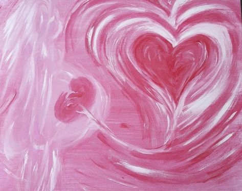 Pink Heart Painting, Playlist Art, Themed Wallpapers, Unicorn Bedroom, Narnia Books, Prophetic Art, Pink Painting, Psalm 139, Art Painting Gallery