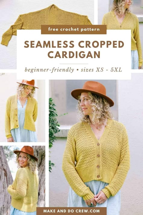 Dk Crochet Cardigan Pattern, Make And Do Crew Crochet Cardigan, V Neck Cardigan Crochet Pattern, Crochet V Neck Cardigan Pattern Free, Crochet Cardigan Dk Yarn, Spring Cardigan Knitting Pattern, Fall Crochet Cardigan Pattern Free, Easy Crochet Summer Cardigan, V Neck Crochet Cardigan