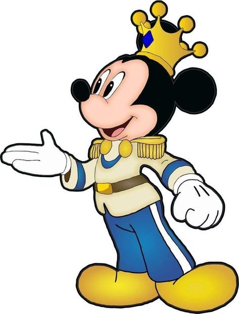 Prince Mickey Mouse, Mickey Rey, Michey Mouse, Poppy Coloring Page, Mickey Invitations, Miki Mouse, Mickey Mouse Png, Mickey Mouse Pictures, Winnie The Pooh Christmas