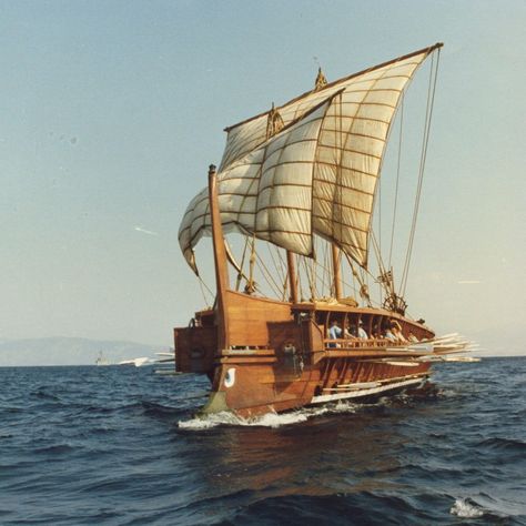 Greek Trireme, Greek Mythology Stories, Ancient Greece Aesthetic, Greek Soldier, The Iliad, Ancient Mariner, Greek Myths, Heroes Of Olympus, The Ship