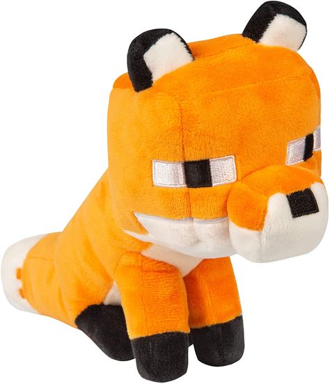 Minecraft Plushies, Plushie Ideas, Minecraft Baby, Minecraft Bedroom Decor, Minecraft Video Games, Minecraft Toys, Fox Stuffed Animal, Minecraft Bedroom, Baby Wolf