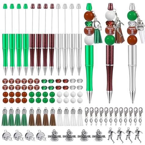 Bead Pens, Beadable Pens, Football Theme Party, Classroom Prizes, Pen Diy, Football Theme, Football Themes, Pen Kits, Beadable Products