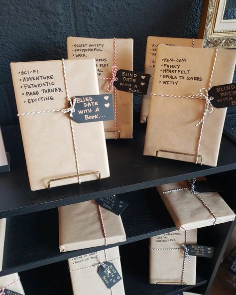 Take A Book Leave A Book Ideas, Surprise Book Ideas, Gift Book Ideas Present, Books For Friends Gift Ideas, Gift Books Ideas, Blind Book Exchange, Book Donation Box Ideas, Cute Ways To Wrap A Book, Take A Book Leave A Book Diy