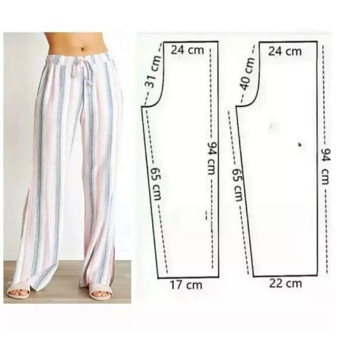 Trousers Pattern, Sewing Pants, Sewing Easy Diy, Sewing Clothes Women, Sewing Tutorials Clothes, Pants Sewing Pattern, Diy Sewing Pattern, Diy Sewing Clothes, Couture Sewing