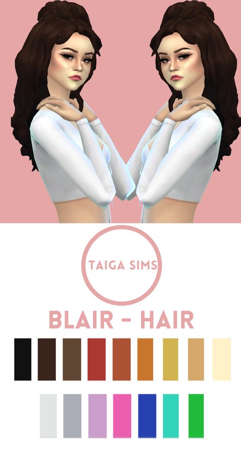 Iconic Blair Waldorf, Ts4 Clothes, Patreon Logo, Sims Hair, Blair Waldorf, The Sims4, They Live, Maxis Match, Sims Cc