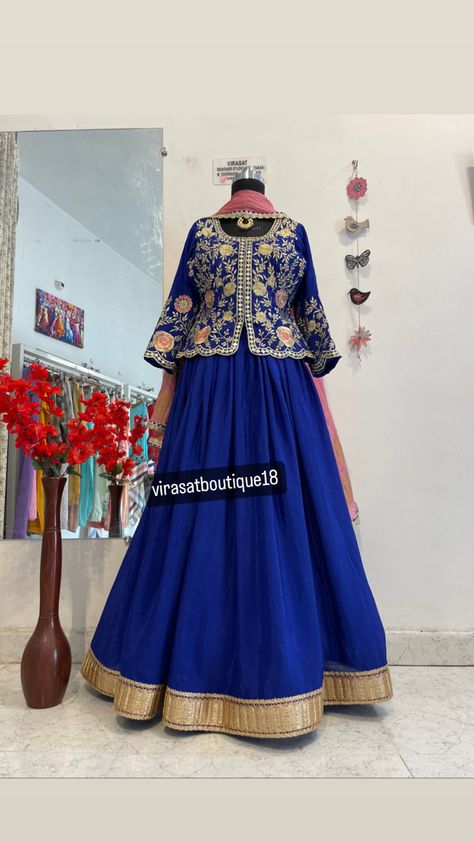 Punjabi Gowns Party Wear, Royal Blue Punjabi Suit Party Wear, Wedding Collection Indian For Women, Jagoo Outfit Punjabi, Punjabi Ghagra Jago Suit, Jago Suits Punjabi, Jago Outfits Punjabi Lengha, Jaggo Outfit Punjabi Lehnga, Jagoo Outfit