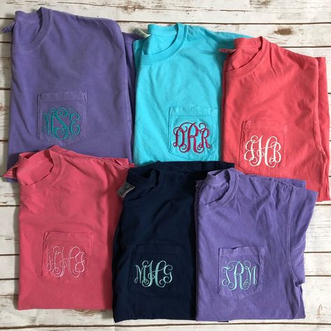 Monogram Outfit Women, Monogram Tshirt, Monogram Shirt, Monogram Ideas, Monogram Outfit, Monogram T Shirts, Monogram Shirts, Monogram Styles, Pink Tee