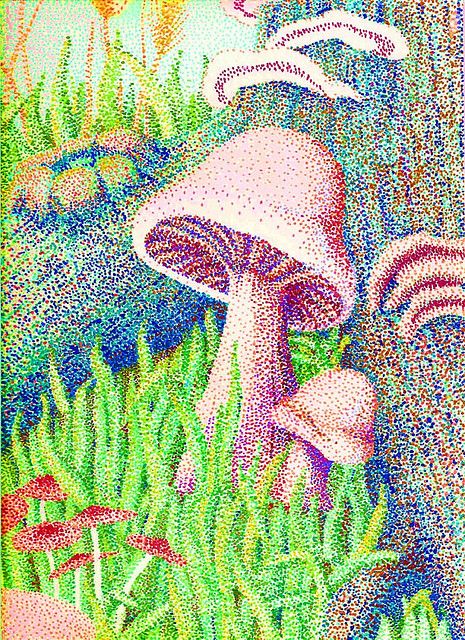 Stippling Color Art, Pointilism Paintings, Pointalism Art Ideas, Pointillism Easy, Pointilism Art Ideas Easy, Pointilism Art Ideas, Dot Art Drawing, Pointilism Art, Pointillism Painting