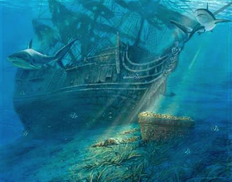 The Little Mermaid Vandala Doubloons, Ship Wreck, Mermaid Stories, Disney Fine Art, Sea Of Thieves, Underwater Art, Leagues Under The Sea, Disney Images, Monster High Characters