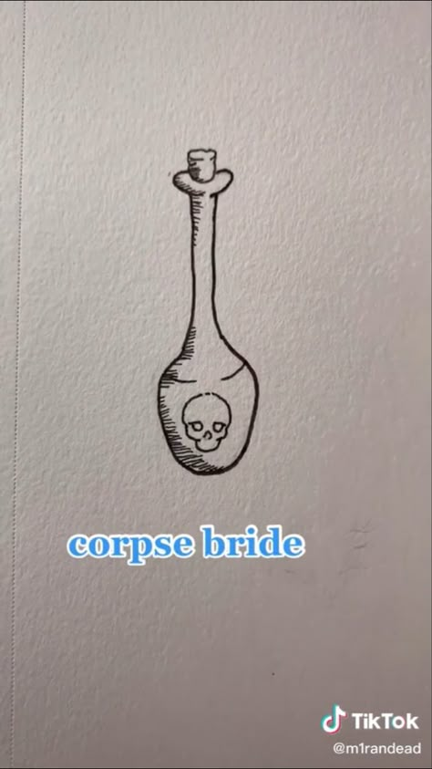 Creepy Bff Tattoos, Tiny Dark Tattoo, Small Simple Goth Tattoos, Creepy Cute Matching Tattoos, Corpse Bride Doodle, The Craft Tattoo Ideas, Small Goth Tattoo Ideas, Simple Creepy Tattoos, Corpse Bride Tattoo Ideas