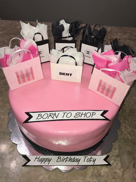 Born To Shop Cake, Birthday Cake, Happy Birthday, Chanel, Cake, Birthday, Quick Saves