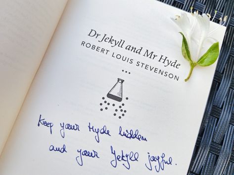 I've written this dedication 8 years ago, for a friend. I have to admit I didn't remember it until I saw it again. 😊 Do you remember the dedications you write when gifting books? #book #dedication #giftingbooks #drjekyllandmrhyde Book Inscriptions, Gifting Books, Book Dedications, Book Dedication, Dr Jekyll And Mr Hyde, Mr Hyde, Dr Jekyll, Mr. Hyde, Jekyll And Mr Hyde