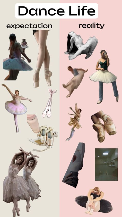 #beauty #outfitinspo #ballet #irl #dance #expectation #vs #reality Ballet Reality, Expectation Vs Reality, Dance Life, Blackpink Video, Connect With People, Your Aesthetic, Creative Energy, Dancer, Ballet