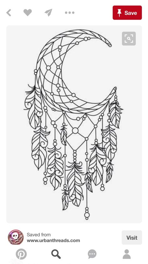 Easy Dream Catcher, Dream Catcher Coloring Pages, Dream Catcher Drawing, Tattoo Ideas Unique, Disney Minimalist, Coloring Pages For Adults, Wolf Tattoos, Disney Tattoos, Line Illustration