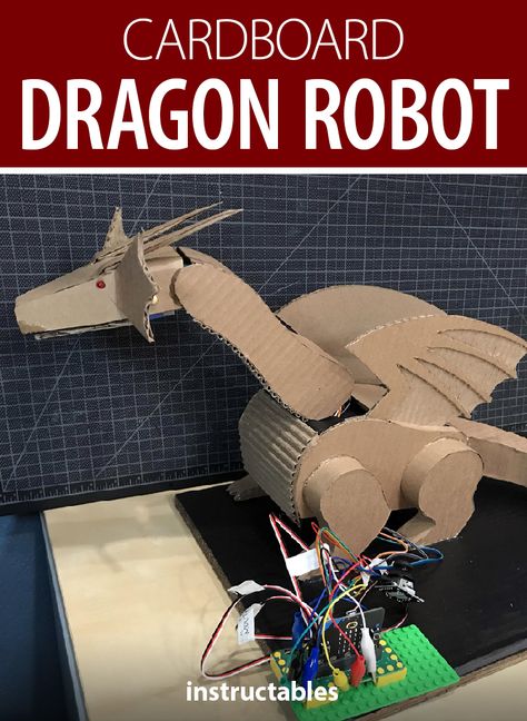 Robot Project Ideas, Cardboard Robot Diy, Microbit Projects, Diy Robot Projects, Robotic Projects, Cardboard Dragon, Homemade Robot, Robot Ideas, Engineering Design Challenge