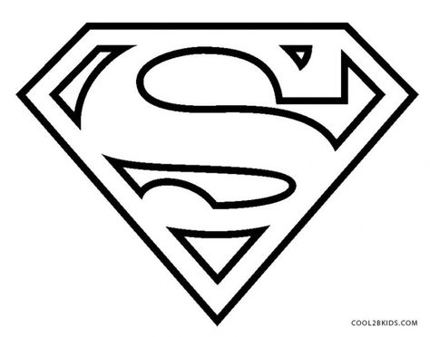 Free Printable Superman Coloring Pages For Kids Superhero Template, Superman Coloring Pages, Logo Superman, Silhouette Disney, Superman Symbol, Hero Logo, Superhero Coloring, Superman Logo, Batman Logo