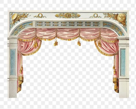 Curtain Png, Theatre Illustration, Collage Png, Vintage Theater, Png Pattern, Theatre Curtains, Unique Backgrounds, Theatre Backdrops, Png Frame