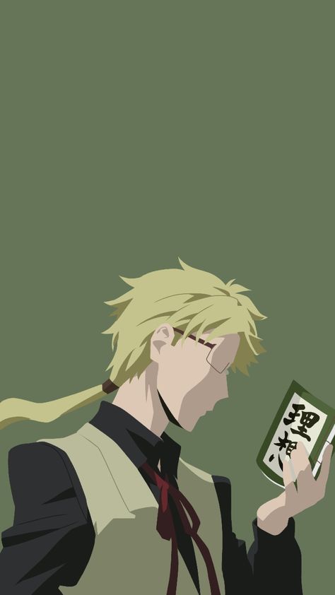 Kunikida Doppo Minimalistic Wallpaper| Bungō Stray Dogs Kunikida Aesthetic, Kunikida Wallpaper, Bungou Stray Dogs Kunikida, Faceless Anime, Minimalistic Wallpaper, Kunikida Doppo, Bungou Stray Dogs Wallpaper, Future Wallpaper, Cool Anime Backgrounds