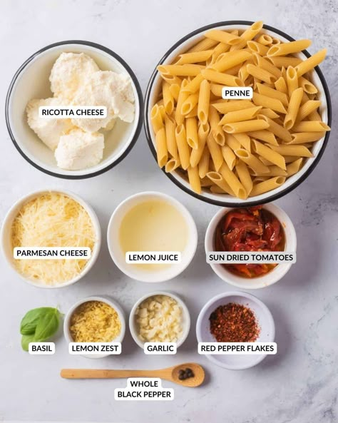 One Pot Creamy Sundried Tomato Pasta, Healthy Ricotta Pasta, Sundried Tomato Ricotta Pasta, Ricotta Sundried Tomato Pasta, Sun Dried Tomato Ricotta Pasta, Sin Dried Tomato Pasta, Pasta With Sundried Tomatoes Cream Sauce, Sun Dry Tomatoes Pasta, Ricotta Cheese Pasta Sauce