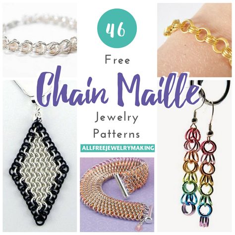 These chainmaille tutorials will teach you everything you need to know about making DIY jewelry with chainmaille patterns. Start with basic chainmaille instructions and move on to chainmaille jewelry patterns! Weave Ideas, Chain Tutorial, Chainmaille Jewelry Patterns, Chain Maille Patterns, Jump Ring Jewelry, Make Bracelets, Chainmail Jewelry, Diy Jewelry Tutorials, Diy Jewelry Inspiration