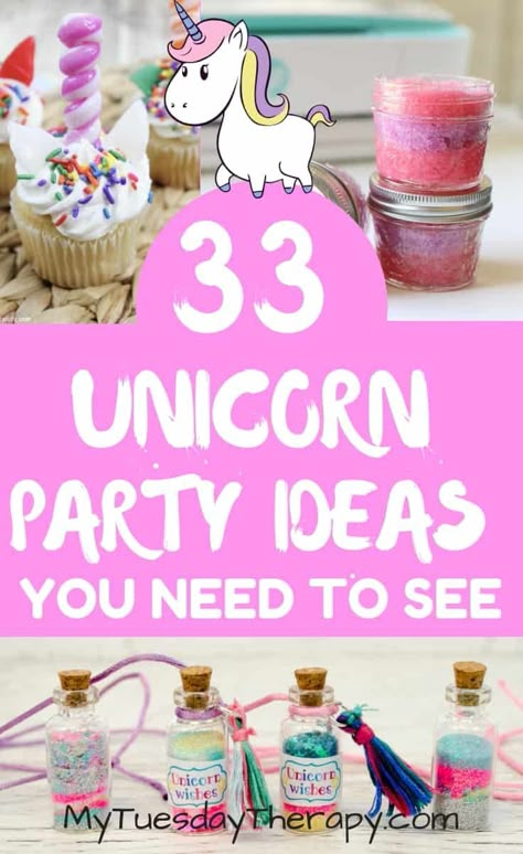 Unicorn Craft Birthday Party, Unicorn Water Birthday Party, Unicorn Bday Party Ideas Decorations, Unicorn Birthday Party Ideas Games, Easy Unicorn Birthday Party Ideas, Unicorn Punch Birthday Parties, Outdoor Unicorn Party, Rainbow Unicorn Birthday Party Ideas, Unicorn Three Year Old Party