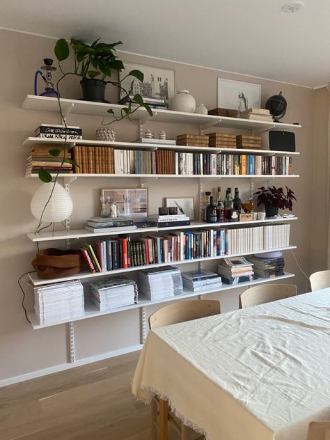 Boaxel Ikea Ideas, Boaxel Ikea, Ikea Boaxel, Ikea Plants, Ikea Office, Terrazzo Floors, Welcome To My House, Book Wall, Future Apartment