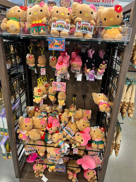 Tan Sanrio, Hawaiian Sanrio, Sanrio Stuffies, Hawaiian Hello Kitty, Tan Hello Kitty, Coconut Kitty, Hello Kitty Merchandise, Coconut Dream, Ocean Girl