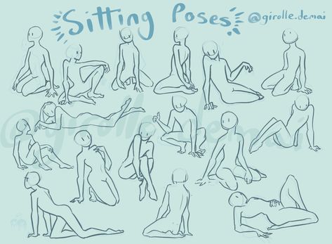 Sitting Pose Refrences Drawings, Drawing Base Pose Sitting, Sitting Art Poses, Cool Sitting Poses Drawing, Sitting Down Drawing Pose, Criss Cross Sitting Reference Drawing, Art Poses Drawing Reference Sitting, Sitting With One Leg Up Reference, Chasing Someone Pose Reference