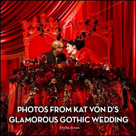 Photos from Kat Von D's Wedding - All The Gothic Details Kat Von D Wedding, Goth Wedding Dresses, Vampire Wedding, Goth Wedding, Dark Wedding, Weddings By Color, Wedding Dress Pictures, Gothic Wedding, Wedding Goals