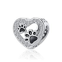 Check this out! Pet Paw Print, Pandora Necklace, Paw Print Charm, Cat Paw Print, Pandora Bracelet Charms, Handmade Charms, Pandora Bracelets, Heart Beads, Pendant Bracelet