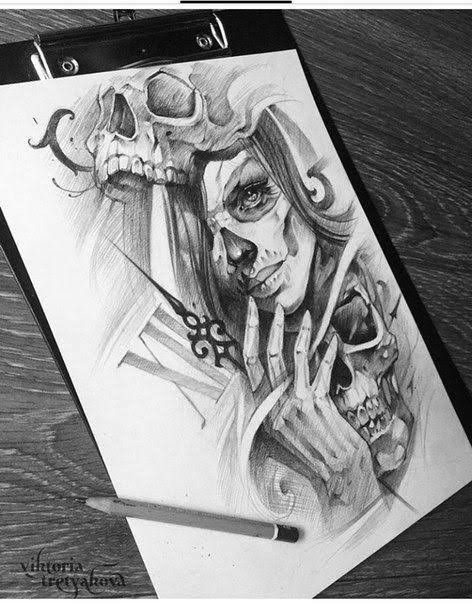 Tattoo Leg Sleeve, Cherry Tattoo, Chicano Tattoos Sleeve, Catrina Tattoo, Skull Girl Tattoo, Tattoo Leg, Chicano Style Tattoo, Chicano Tattoos, Chicano Tattoo