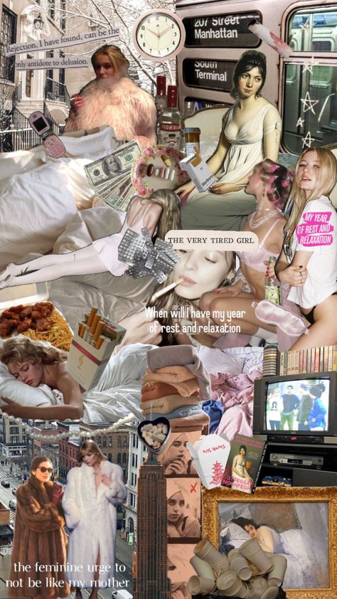 my year of rest and relaxation by ottessa moshfegh #books #art #myyearofrestandrelaxationaesthetic #myyearofrestandrelaxation #ottessamoshfegh #quotes #sadgirl #unhingedwomen #unhingedcharacters #pills Year Of Rest And Relaxation, Magazine Collage, My Year, Outfit Collage, Brooklyn Baby, Books Art, Very Tired, Rest And Relaxation, Blogger Girl