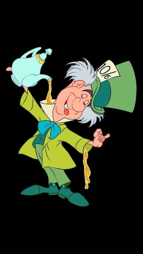 Mad Hatter Animated, Mad Hatter Original Illustrations, Mad Hatter Cartoon, Mad Hatter Original, Mad Hatter Disney, Alice In Wonderland Cartoon, Jervis Tetch, Characters Cartoon, Disney Cartoon Characters