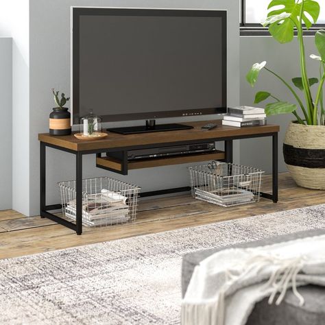 Tv Tables, Woodshop Ideas, Metal Tv Stand, Tv Unit Furniture Design, Tv Rack, Tv Unit Furniture, Tv Cabinet Design, Living Room Decor Rustic, Entertainment Units