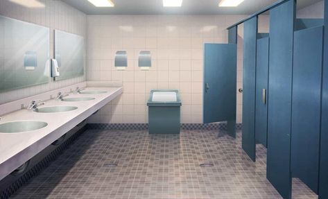 Gacha School Bathroom Background, Fond Gacha Life School, Gacha Classroom Background, Gacha Background, Classroom Background, Gacha Backgrounds, School Bathroom, Episode Interactive Backgrounds, Anime Places