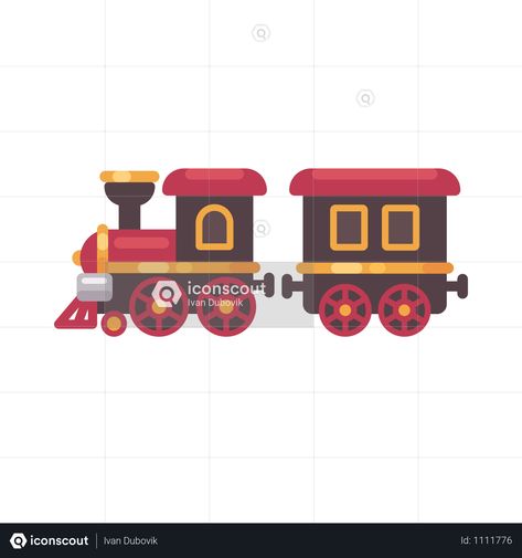 Toy Train Illustration, Christmas Train Illustration, Training Illustration, Toy Illustration, Train Cartoon, Train Clipart, Train Illustration, Download Festival, Art Transportation