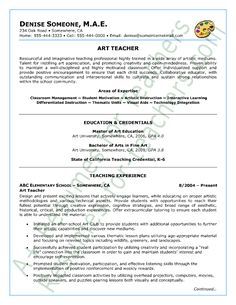 Art Teacher Resume Sample - Page 1 Art Teacher Resume, Art Teacher Resume Examples, Cv For Teachers Teaching Jobs, Resume Format For Teachers, Resume For Teacher Job Fresher, Resume Verbs, Resume Format For Teaching Job, Elementary Teacher Resume, Teacher Introduction Letter