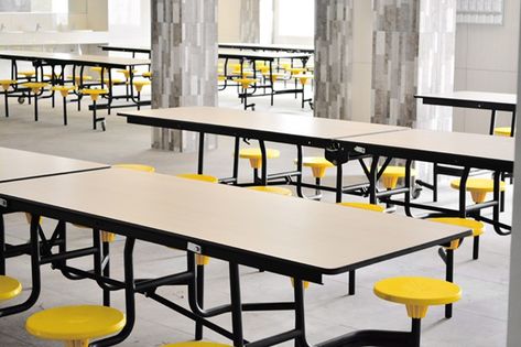 Staff Canteen, Cafeteria Furniture, Canteen Design, Cafeteria Table, School Canteen, Camping Necessities, Mobile Table, Folding Tables, Lunch Room