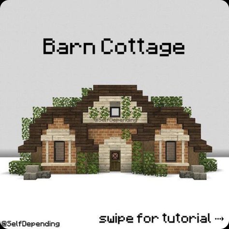 Minecraft Building Ideas Cute Cottage, Aesthetic Mc House Ideas, Aesthetic Minecraft Cottage Tutorial, Minecraft Blueprints Layout, Minecraft Cottage Core House Tutorial, Minecraft Aesthetic Builds Tutorial, Cottage Homes Minecraft, Minecraft House Aesthetic Tutorial, Cute Minecraft Homes Tutorial